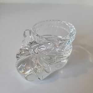 Princess House 24% Lead Crystal Baby Bootie Trinket Dish